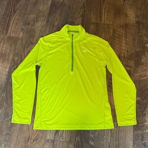 Outdoor Research Men's Neon LS Echo Zip Pullover, Size Small